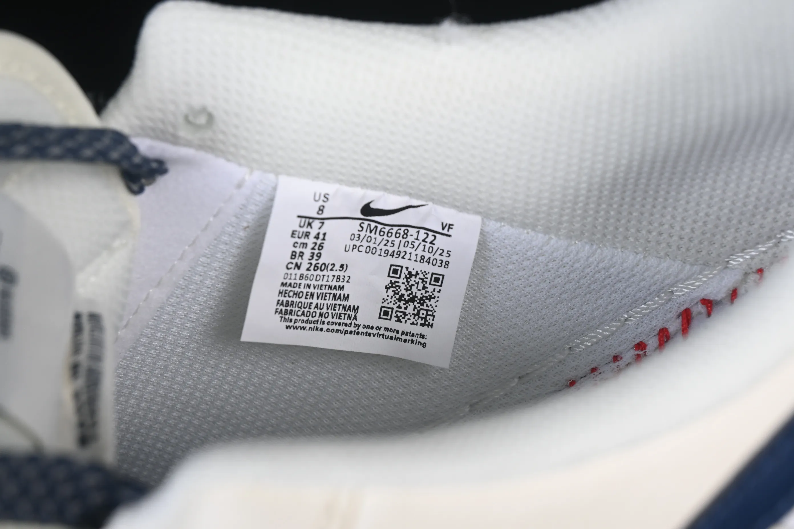 All categories Nk Air Force 1 Air Force series Nk Air Force 1 Low Air Force low-top Nike Air Force 1'07 Low Nike embossed off-white dark blue tree pattern Air Force 1 low-top casual sneakers SM6668-122